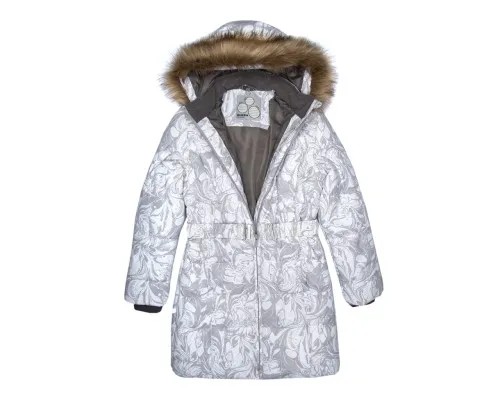 Пальто дитяче Huppa YACARANDA 12030030 білий з принтом 110 (4741632039445)