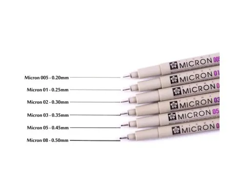 Лайнер Sakura Pigma Micron (0.1) 0,25 мм Червоний (084511306318)