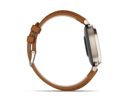 Смарт-годинник Garmin Lily 2 Classic, Cream Gold/Tan (010-02839-02)