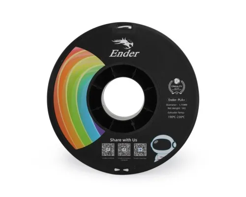 Пластик для 3D-принтера Creality PLA+ 1кг, 1.75мм, white (3301010305)