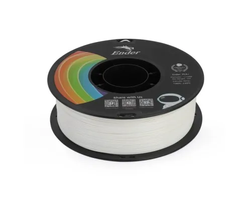 Пластик для 3D-принтера Creality PLA+ 1кг, 1.75мм, white (3301010305)