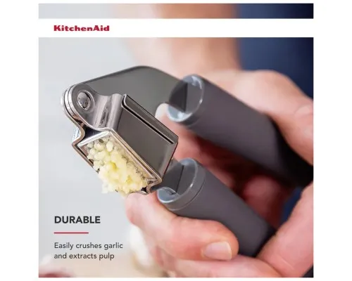 Прес для часнику KitchenAid Coreline 19 см сірий (KAS132OHCGG)