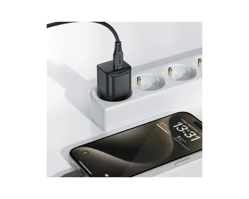 Зарядний пристрій Acefast USB-C 20W Gan A73 mini Fast Charger Black (6974316282648)