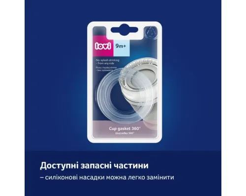 Поїльник-непроливайка Lovi 360 250 мл Night&Day Rabbit (1/610)