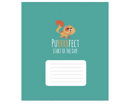 Зошит Школярик Purrrfect cats 18 аркушів лінія (018-3562L)