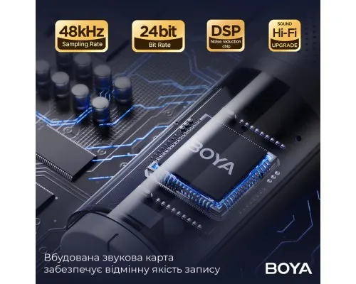 Мікрофон Boya K9 RGBType-C/3,5 мм Black (BOYA K9)