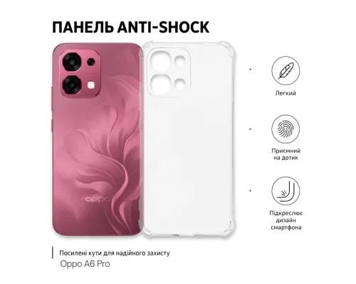 Чохол до мобільного телефона BeCover Anti-Shock Oppo A6 Pro Transparent (715704)