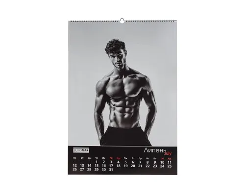 Календар Buromax настінний А2 2027 рік, 1 пружина, Men (BM.210654)