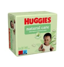 Дитячі вологі серветки Huggies Natural Care 56 х 3 шт (5029053550176)