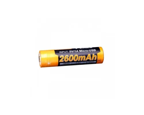 Акумулятор Fenix 18650  2600 mAh micro usb зарядка (ARB-L18-2600U)
