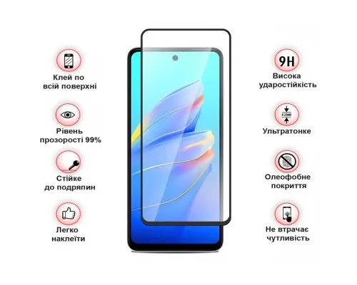 Скло захисне BeCover Tecno Spark Go 1 (KL4) Black (712318)
