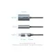 Перехідник USB-C + USB A to RJ45 Ethernet 1000Mbps 0.15m aluminum gray Vention (CFQHB)