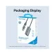Перехідник USB-C + USB A to RJ45 Ethernet 1000Mbps 0.15m aluminum gray Vention (CFQHB)