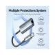 Перехідник USB-C + USB A to RJ45 Ethernet 1000Mbps 0.15m aluminum gray Vention (CFQHB)