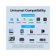Перехідник USB-C + USB A to RJ45 Ethernet 1000Mbps 0.15m aluminum gray Vention (CFQHB)