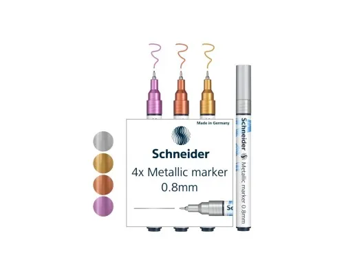 Набір маркерів Schneider металік Paint-It 0,8 мм 4 шт (ML01011501)