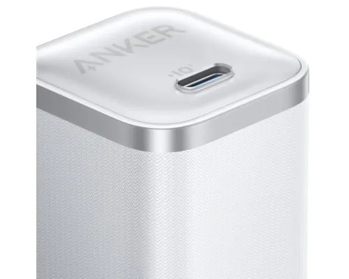 Зарядний пристрій Anker USB-C 45W Nano Charger white (A2692L21)