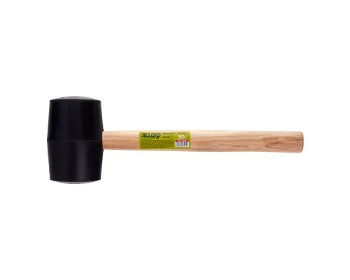 Киянка Alloid гумова, 900г, чорна, ручка з деревини (RM-16900W)