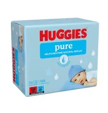 Дитячі вологі серветки Huggies Ultra Comfort Pure 56 х 3 шт (5029053550091)