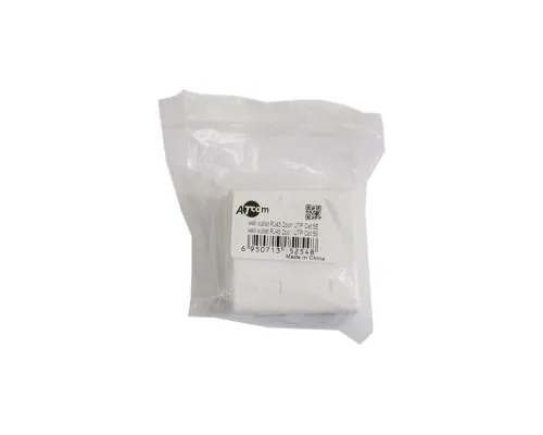 Комп'ютерна розетка Atcom RJ45 x2 UTP cat.6 (60252)