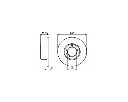 Гальмівний диск Bosch 0 986 478 201