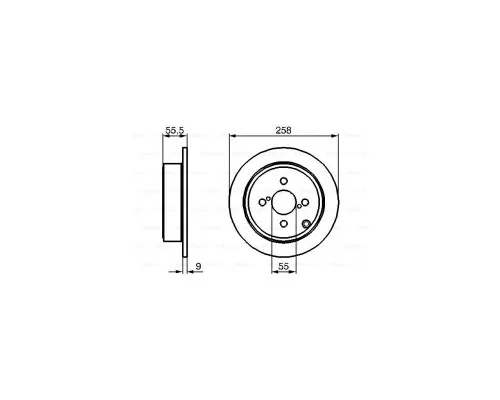Гальмівний диск Bosch 0 986 479 086
