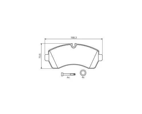 Гальмівні колодки Bosch 0 986 494 194
