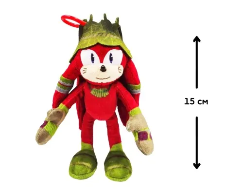 М'яка іграшка Sonic Prime на кліпсі – Наклз 15 см (SON7004D)