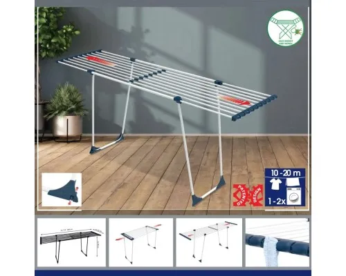 Сушарка для білизни Casa Si CasaFlex 20 White Підлогова (CS92179B04) (DAS302864)