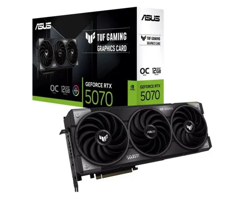 Відеокарта ASUS GeForce RTX5070 12Gb TUF OC GAMING (TUF-RTX5070-O12G-GAMING)