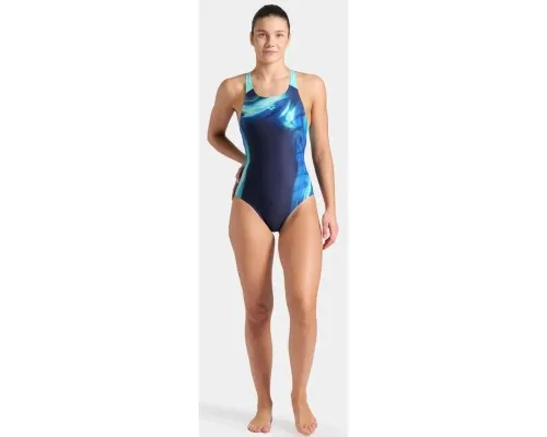 Купальник Arena Dreamhline Swimsuit V Back 008328-780 синій, бірюзовий 36 (3468337419013)