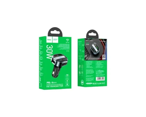 FM модулятор HOCO E70, Black, Box