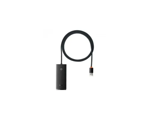 Концентратор Baseus USB 3.0 to 4xUSB 3.0 1.0m black (WKQX030101)