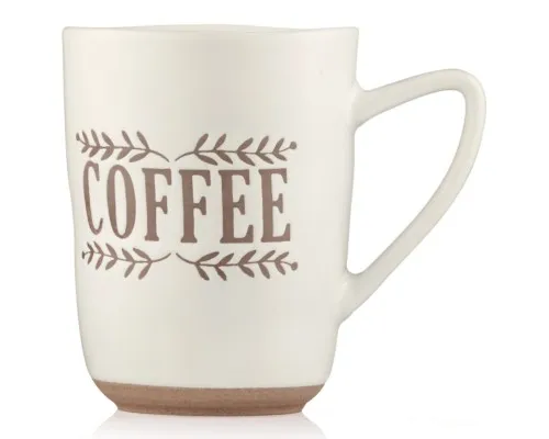 Чашка Ardesto Coffee, 340мл, кераміка, білий (AR3079)
