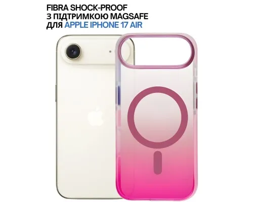Чохол до мобільного телефона BeCover FIBRA Shock-Proof MagSafe Apple iPhone 17 Air Pink (715458)