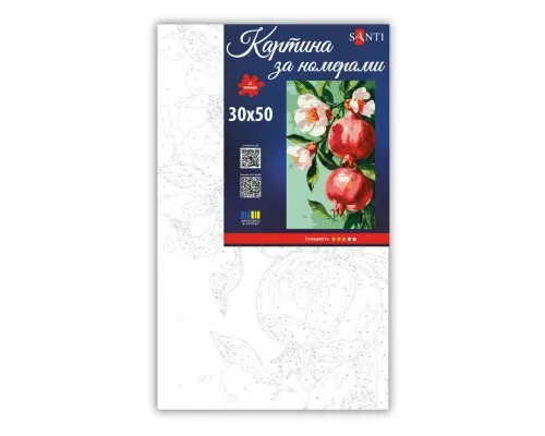 Картина по номерам Santi Квітка гранату 30х50 см (955647)
