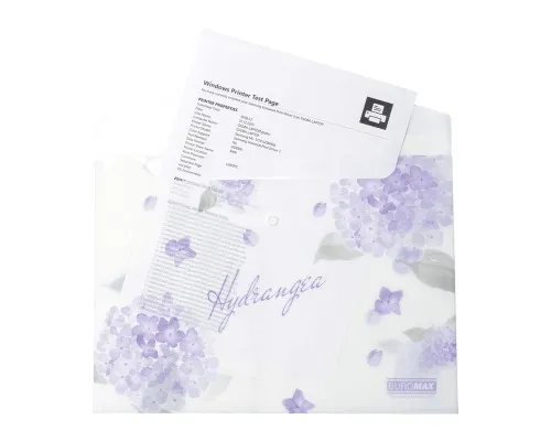 Папка - конверт Buromax А4 на кнопці, DREAM ARABESKI, напівпрозора, світло-синя (BM.3943-30)