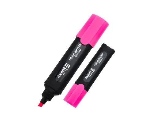 Маркер Axent Highlighter Standard D2505, 1-5 мм клиноп. рожевий (D2505-10)