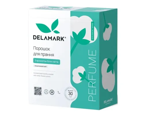 Пральний порошок DeLaMark Universal з ароматом білих квітів 1 кг (4820152330215)