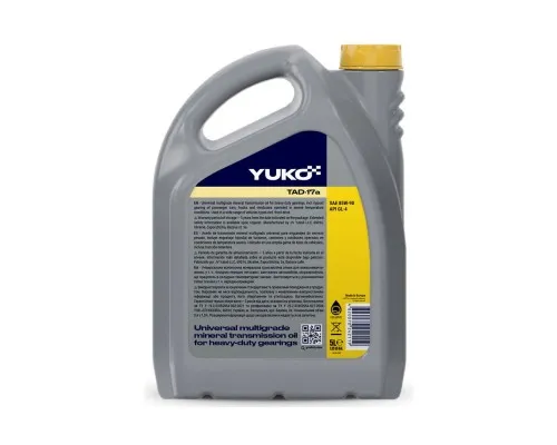 Трансмісійна олива Yuko ТАД-17а GL-4, SAE 85W-90 5л (4820070242119)