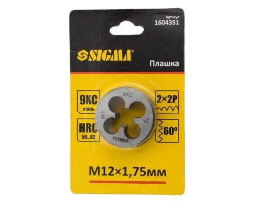 Плашка Sigma М12x1.75мм (1604351)
