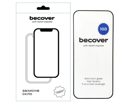 Скло захисне BeCover Xiaomi Redmi Note 14 5G 10D Black (712727)