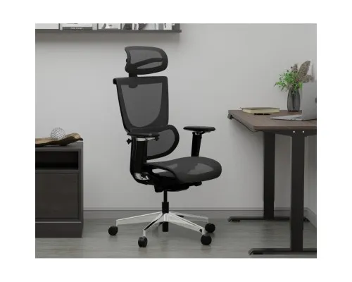 Офісне крісло Mealux S8 Air Black (HF-S8P M/B)