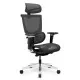 Офісне крісло Mealux S8 Air Black (HF-S8P M/B)