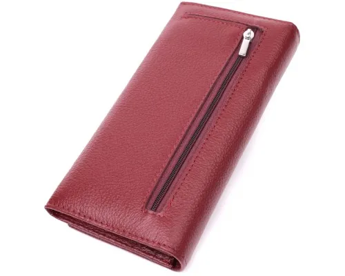 Гаманець ST Leather З натуральної шкіри Бордовий (22522)