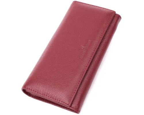 Гаманець ST Leather З натуральної шкіри Бордовий (22522)