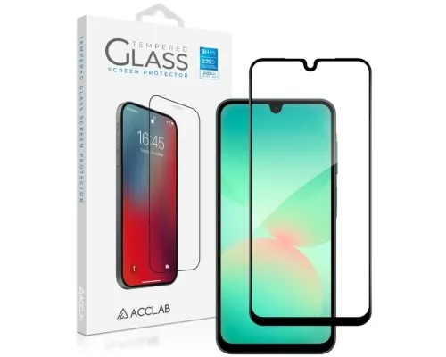 Скло захисне ACCLAB Full Glue Samsung A26 Black (1283126608025)