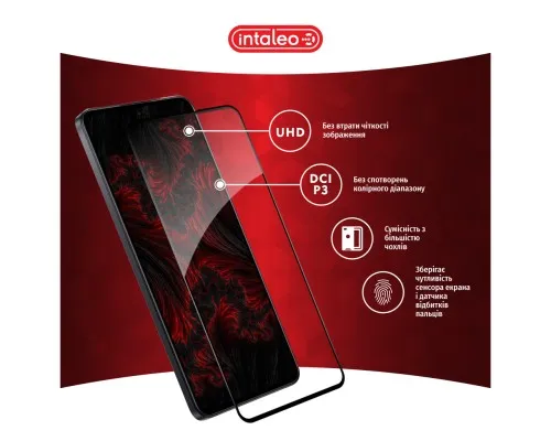 Скло захисне Intaleo Full Glue Xiaomi 13T Pro Black (1283126582622)