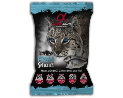 Ласощі для котів Alpha Spirit Fish Snacks 50 г (8436586310080)