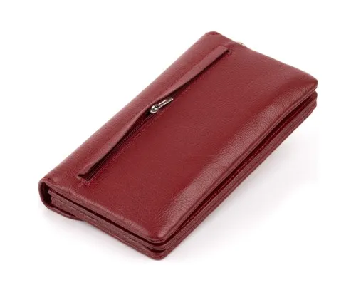 Гаманець ST Leather Зі шкіри Бордовий (19318)